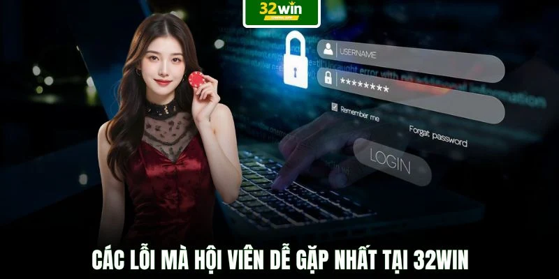 Các lỗi mà hội viên dễ gặp nhất tại 32WIN