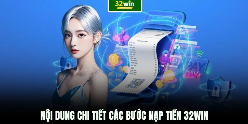 Nội dung chi tiết các bước nạp tiền 32WIN